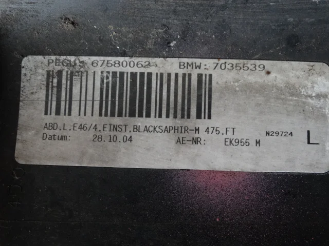 BMW E46 Schwellerleiste Links 8209755 image 7