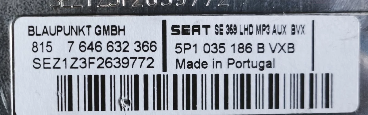 Radio SEAT Toledo III 5P1035186B image 3
