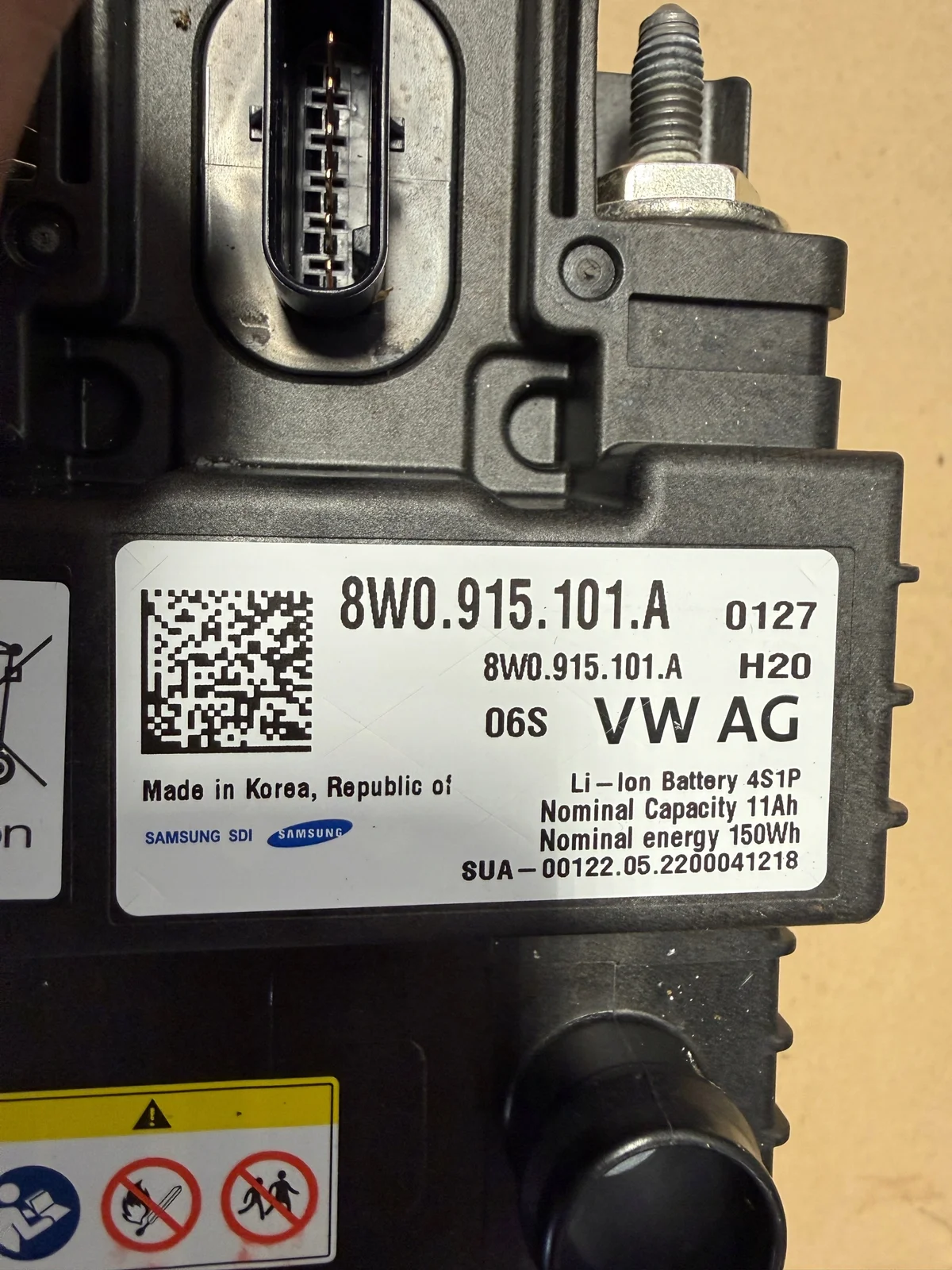 Extra batteri Audi Q5 80A 8W0915101A