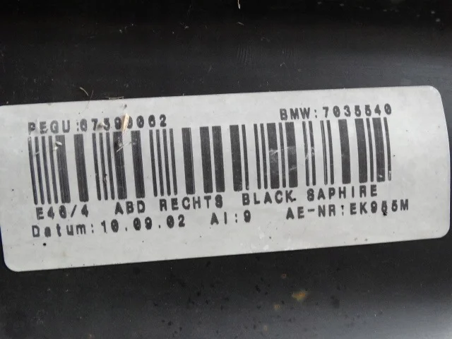 BMW E46 Sidolislist höger 8209756 image 8