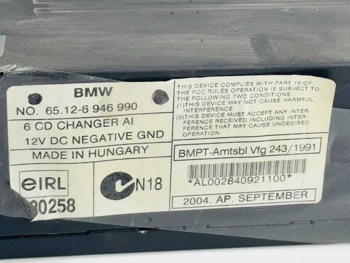CD-vaihtaja BMW E46 E53 Z4 65126946990