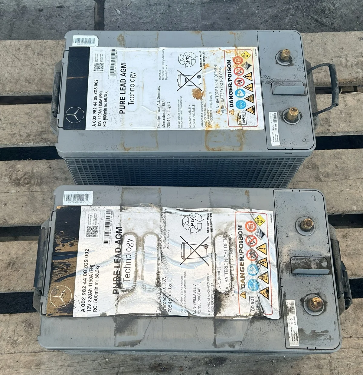 Batterie 12V 220Ah 1150A AGM Mercedes A0029824408
