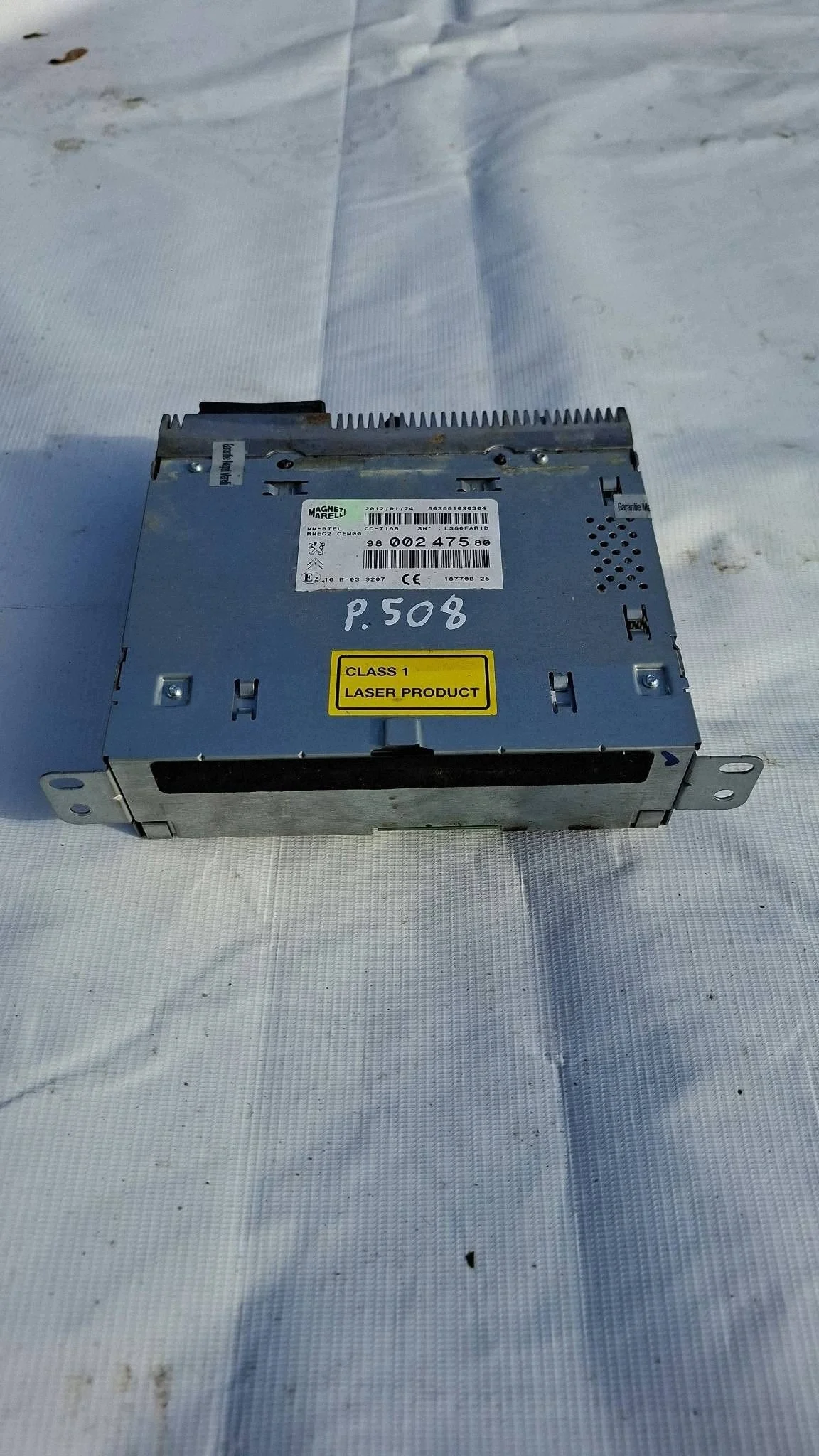 Radio med navigation 9800247580 Peugeot 508