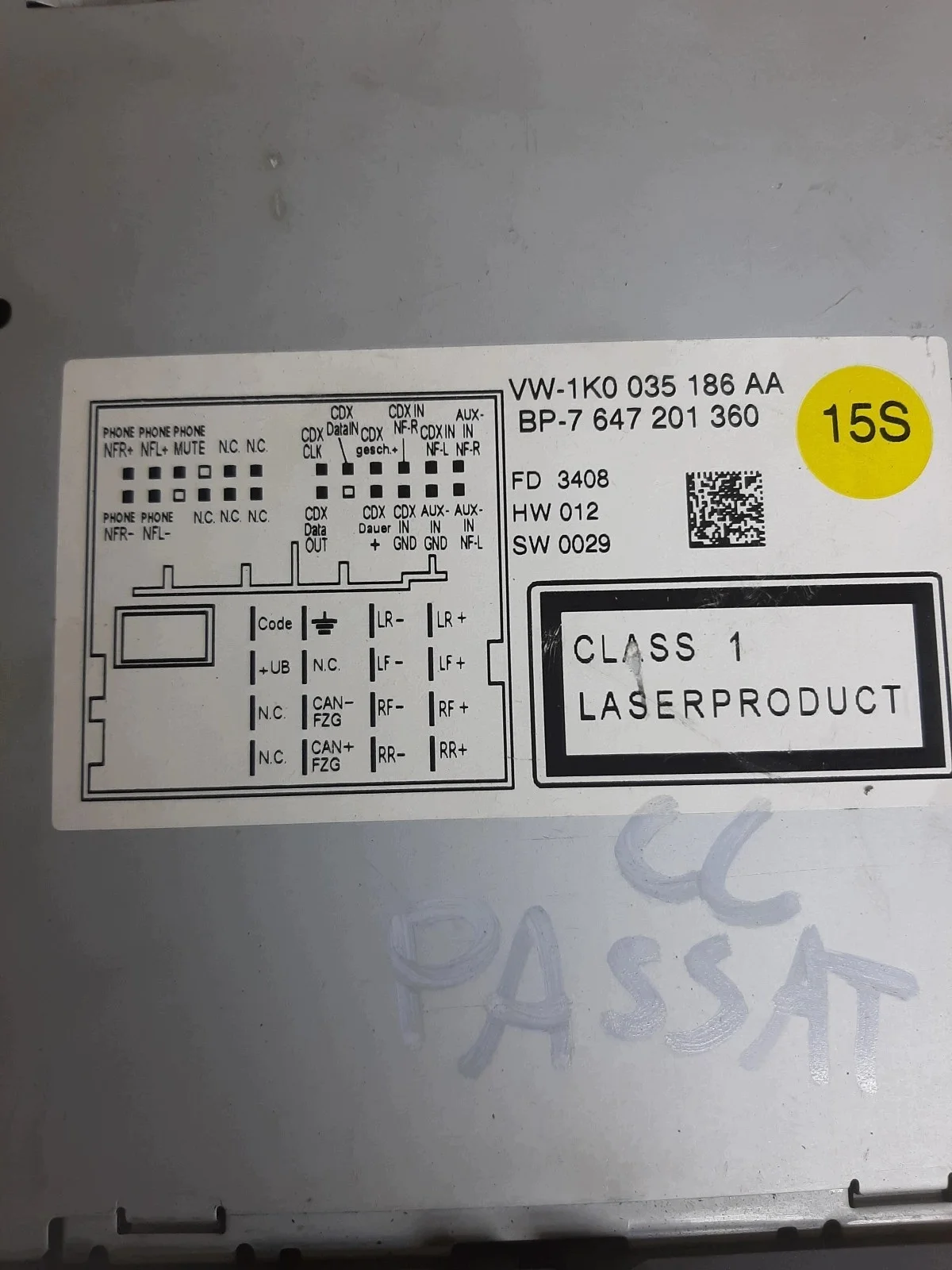 Volkswagen Radio 1K0035186AA 7123281