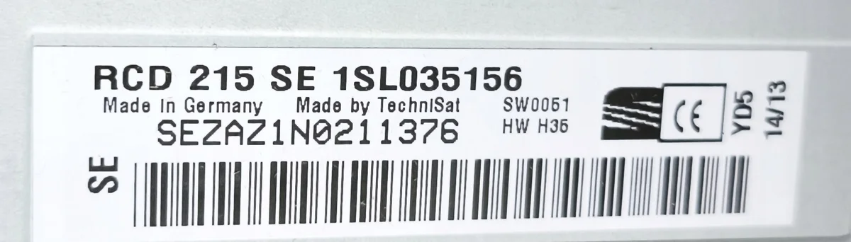Radio SEAT Mii 1SL035156 image 3