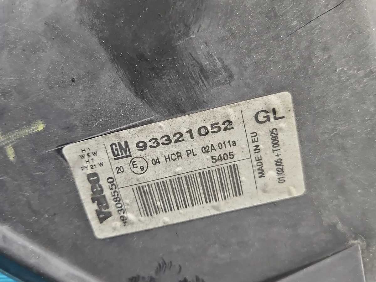 Opel Meriva A Scheinwerfer links 93321052 image 7