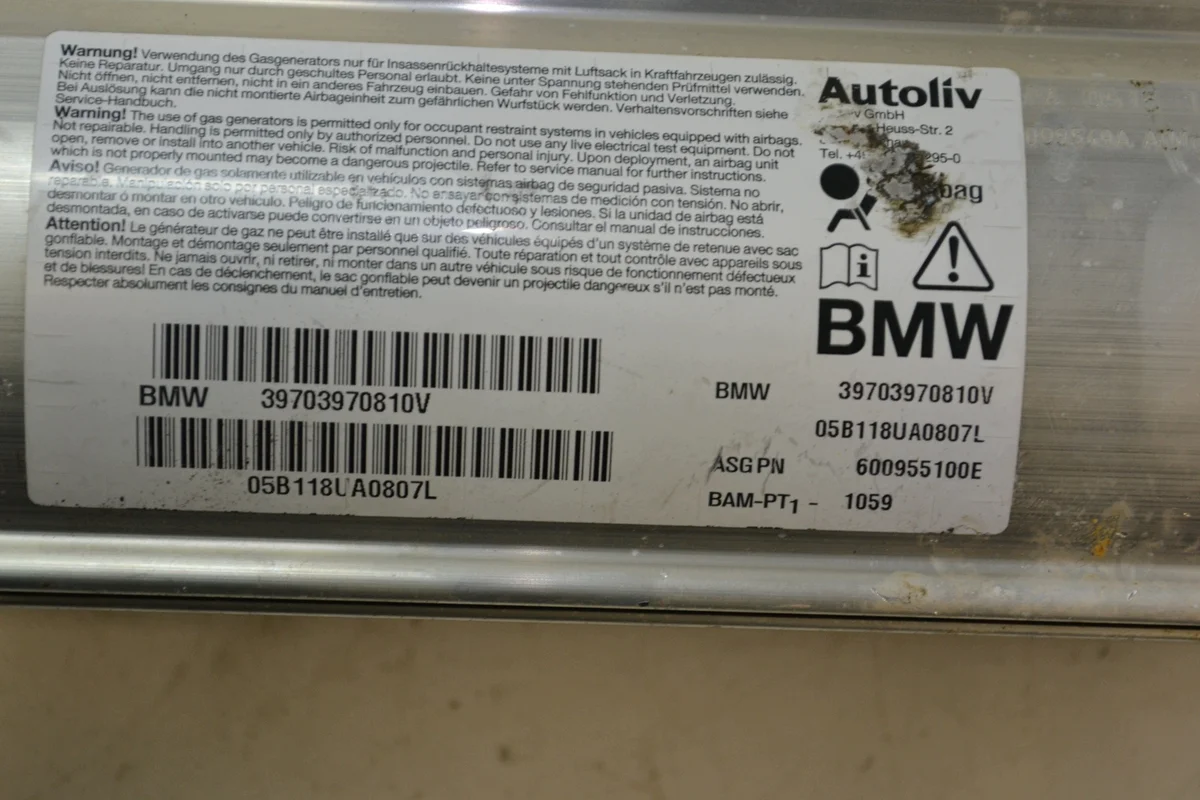 Beifahrerairbag BMW E60 E61 39703970810V image 5