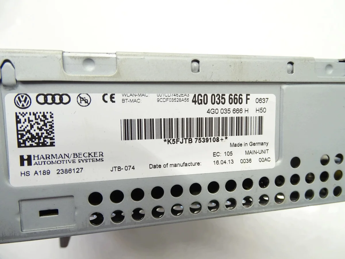 Audi A6 C7 multimedialukija 4G0035666F image 5