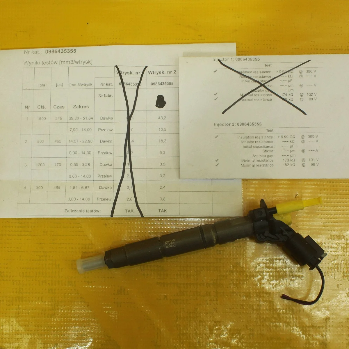 Mercedes W219 CLS 3.0 CDI V6 Fuel Injector 0986435355