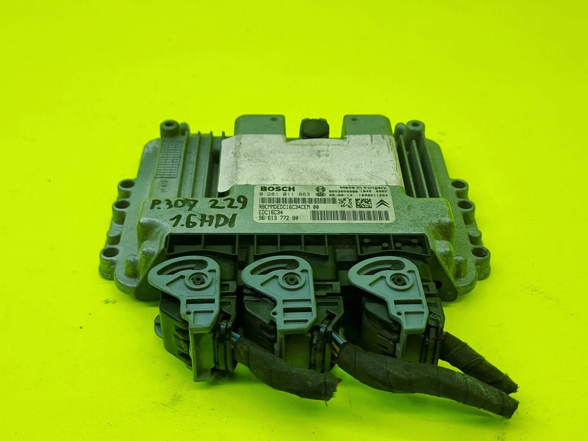 Engine Control Unit Peugeot 307 Citroen C4 1.6 HDI 9661377280