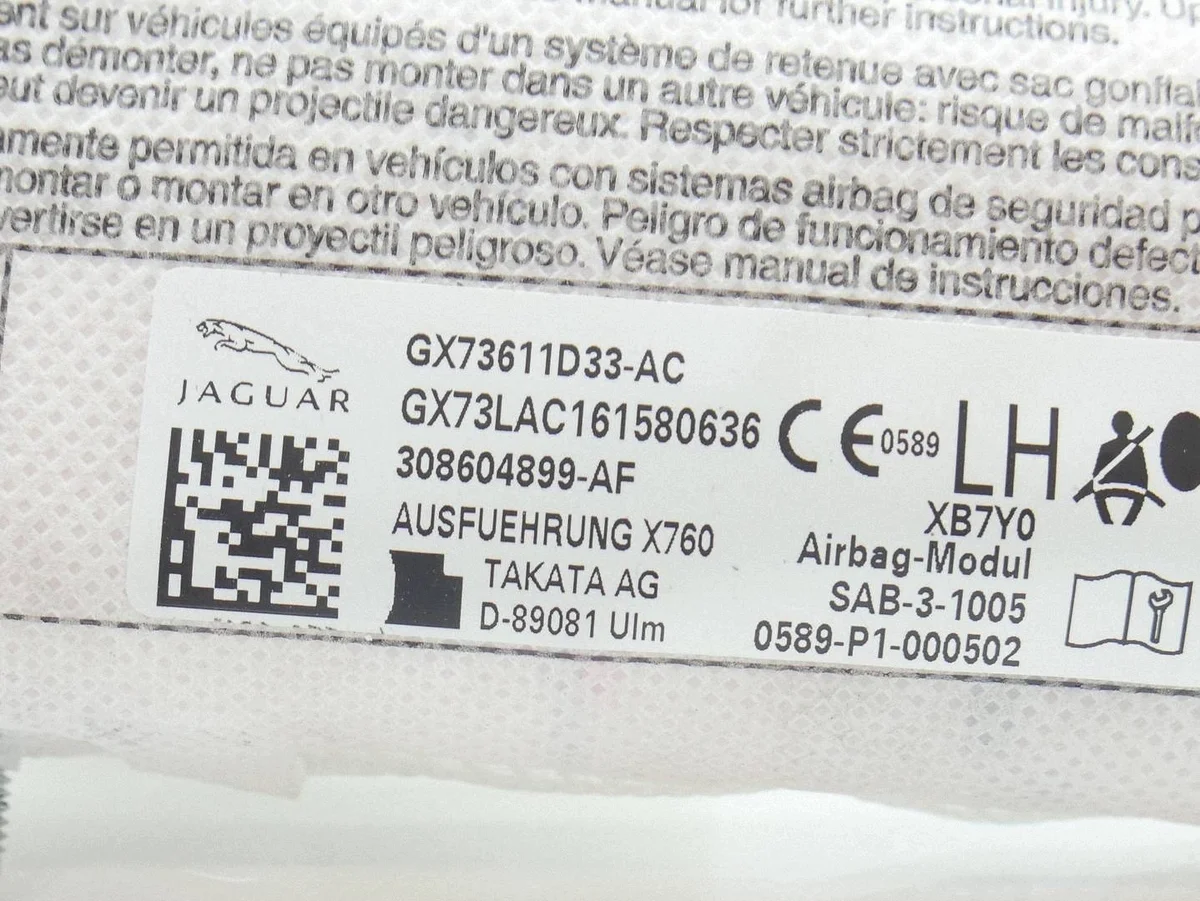 Istuintyyny Airbag Vasen Jaguar XE XF WAH48672 image 4
