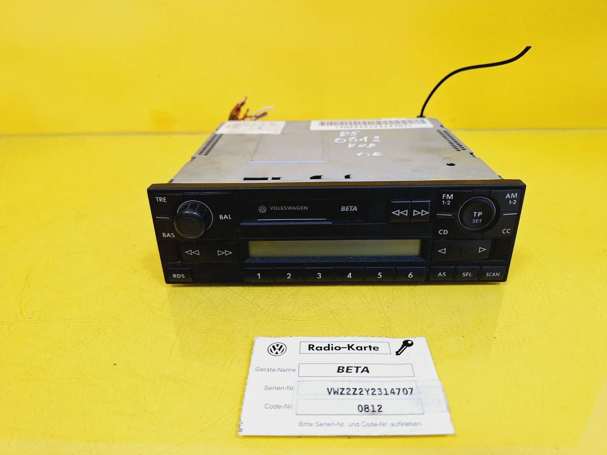 Radio Casete BETA VW Passat B5 DRC129947