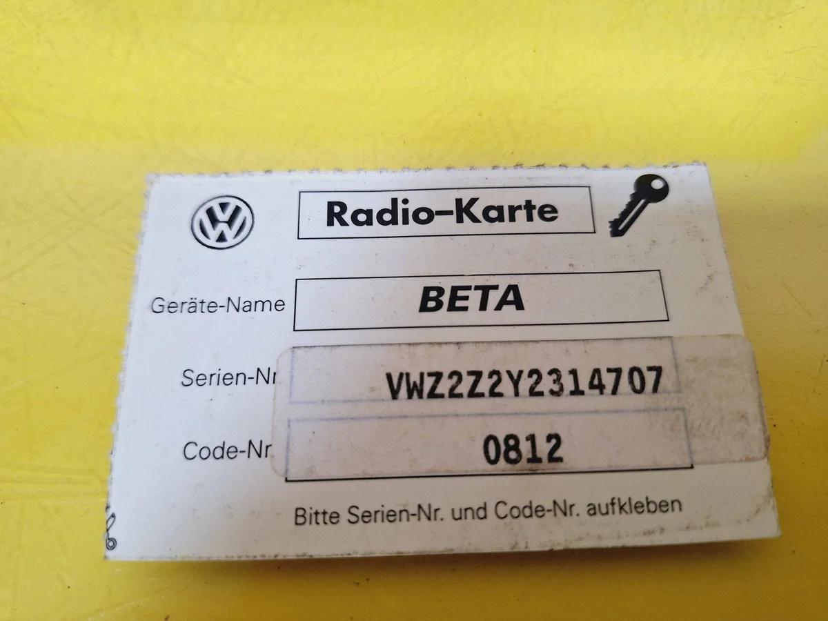 Volkswagen Passat B5 Radio Cassette BETA DRC129947