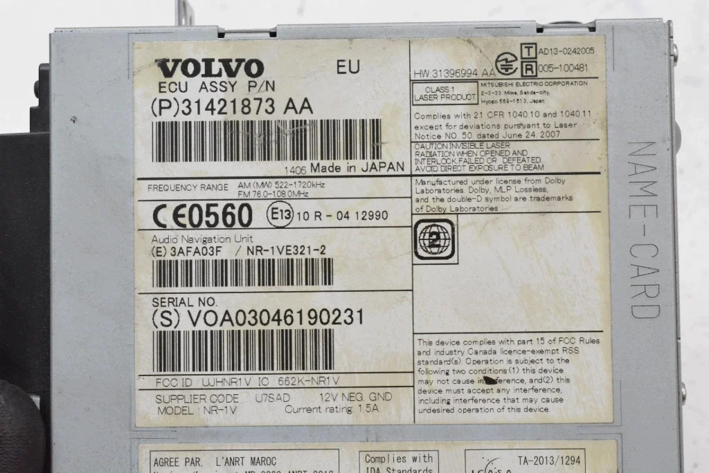 Radio Volvo V60 I 31421873AA image 6