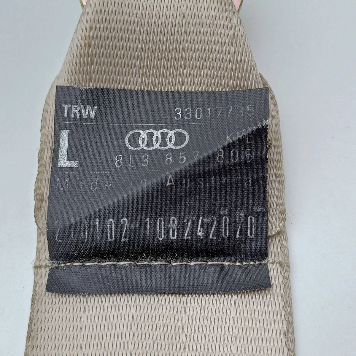 Ceinture de sécurité Audi A3 8L DRC129965 image 3