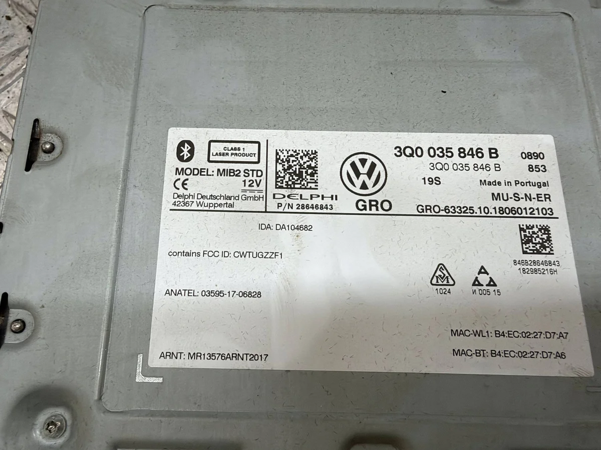 Radio-Modul mit CD-Player Volkswagen Crafter II 3Q0035846B thumbnail 4