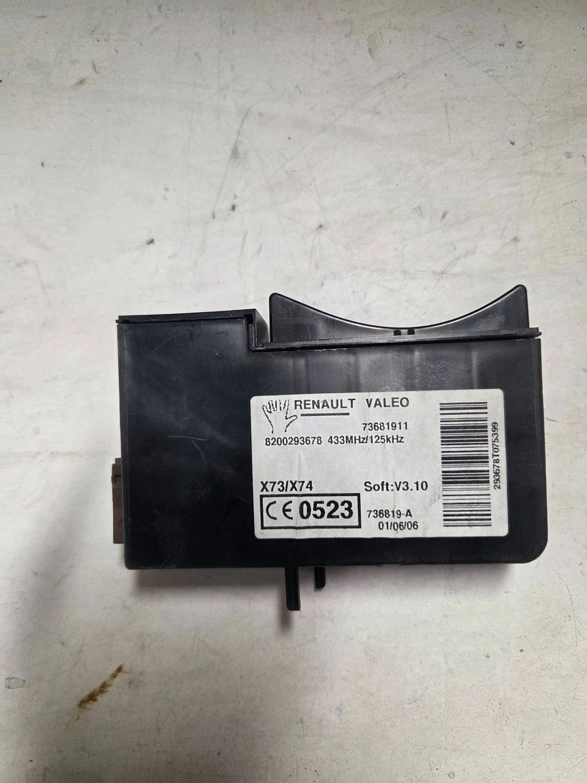 Renault Vel Satis Lecteur de carte 8200293678