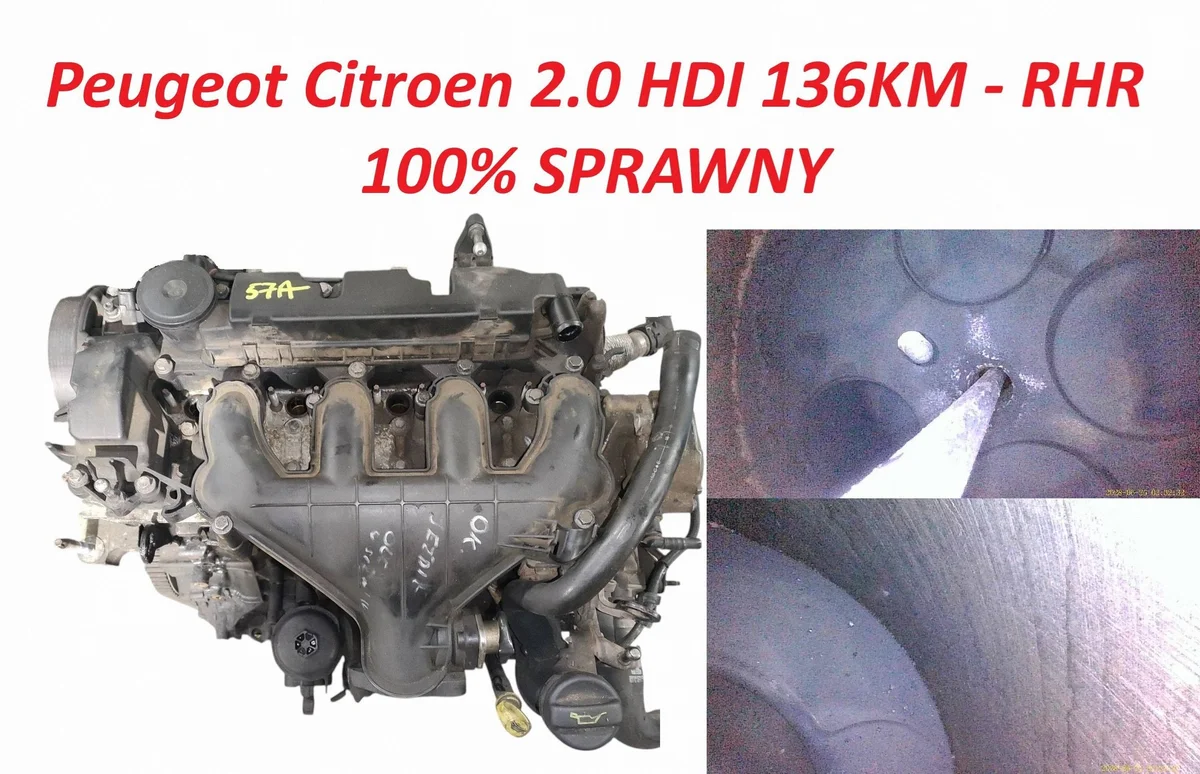 Moottori Peugeot 407 Citroen C5 II 2.0 HDI