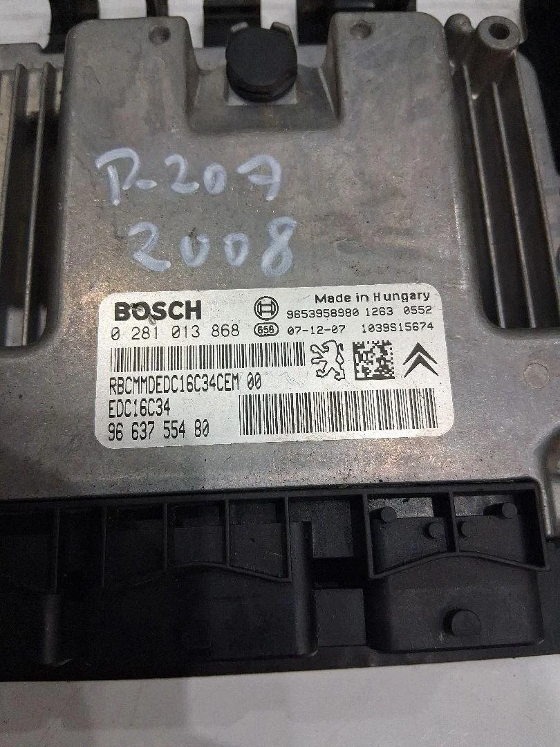 Steuergerät Peugeot 207 1.6 HDI 9663755480