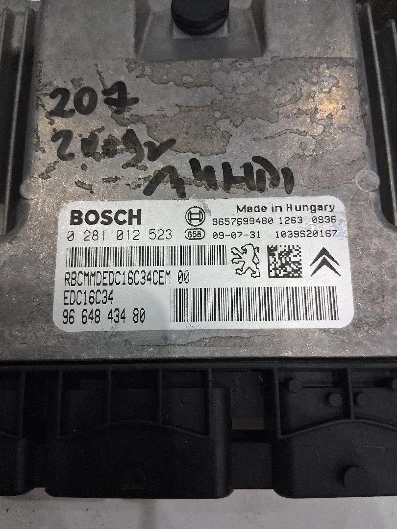 Steuergerät Peugeot 207 1.4 HDI 9664843480
