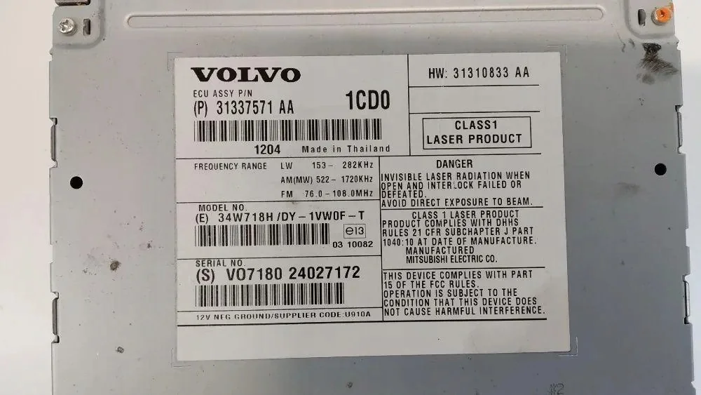 Volvo XC60 Navigointikartat CD/DVD 31337571AA image 5
