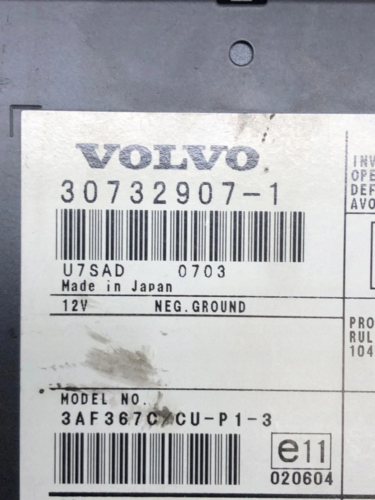 Lecteur Navigation Volvo C70 307329071 image 3