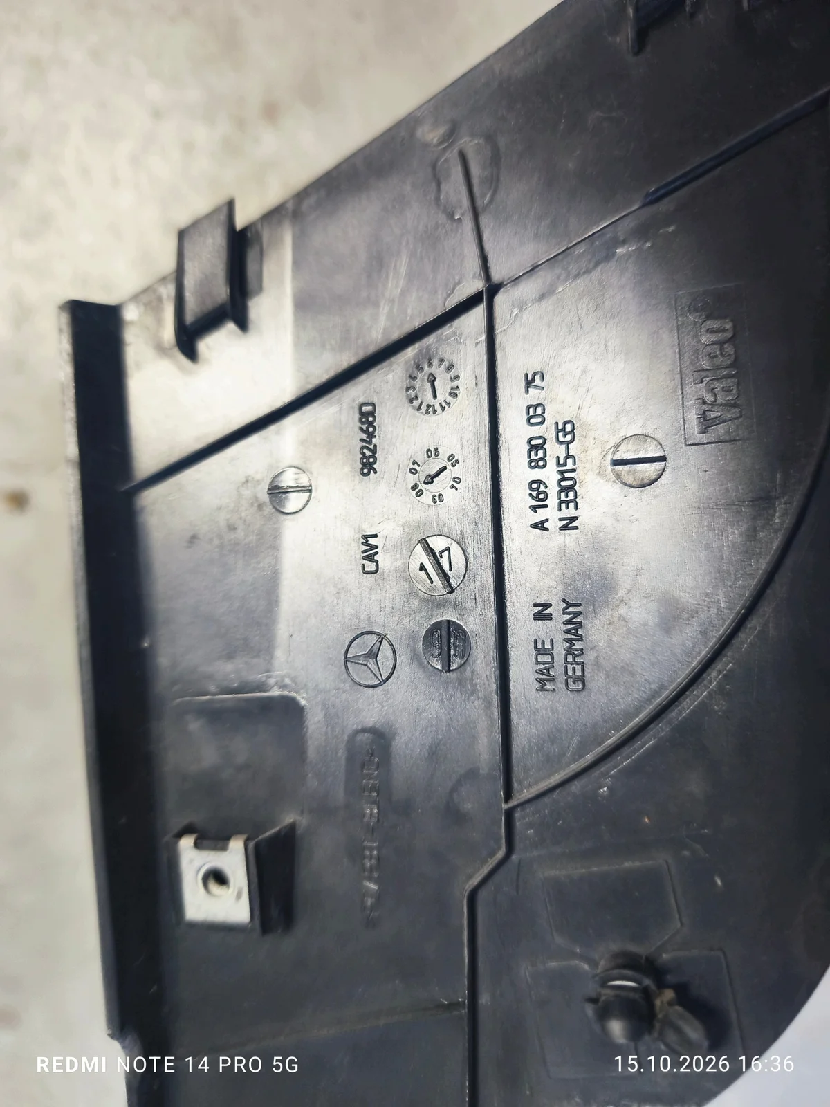 Scheibenwaschanlage Abdeckung Mercedes B-Klasse W245 A1698300818 image 8