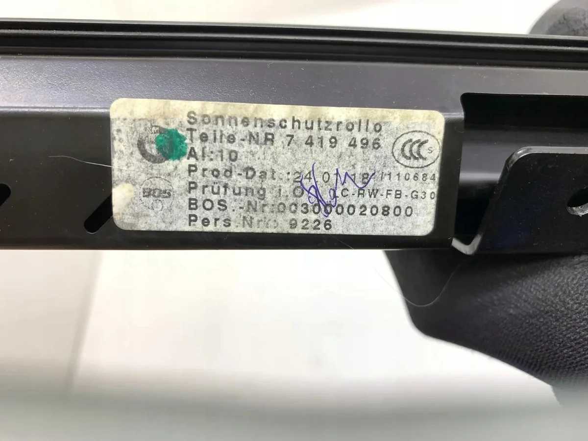 Trunk Roller Blind BMW 5 (G30) 7419496 image 9
