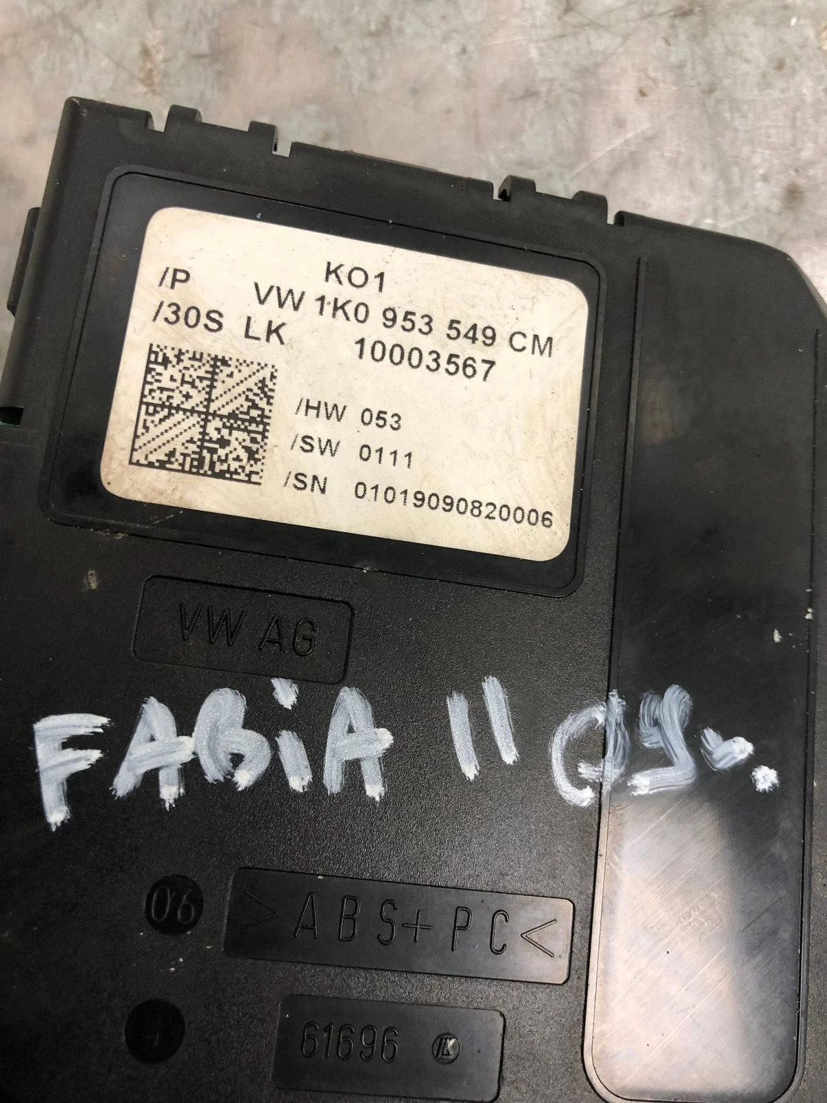 Vinkelsensor Skoda Fabia Mk2 1K0953549CM thumbnail 3