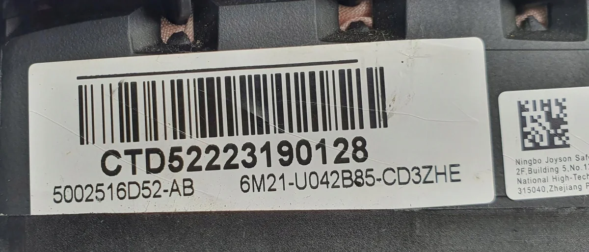 Ford S-MAX ilmatyyny, ohjaus 6M21U042B85CD image 5
