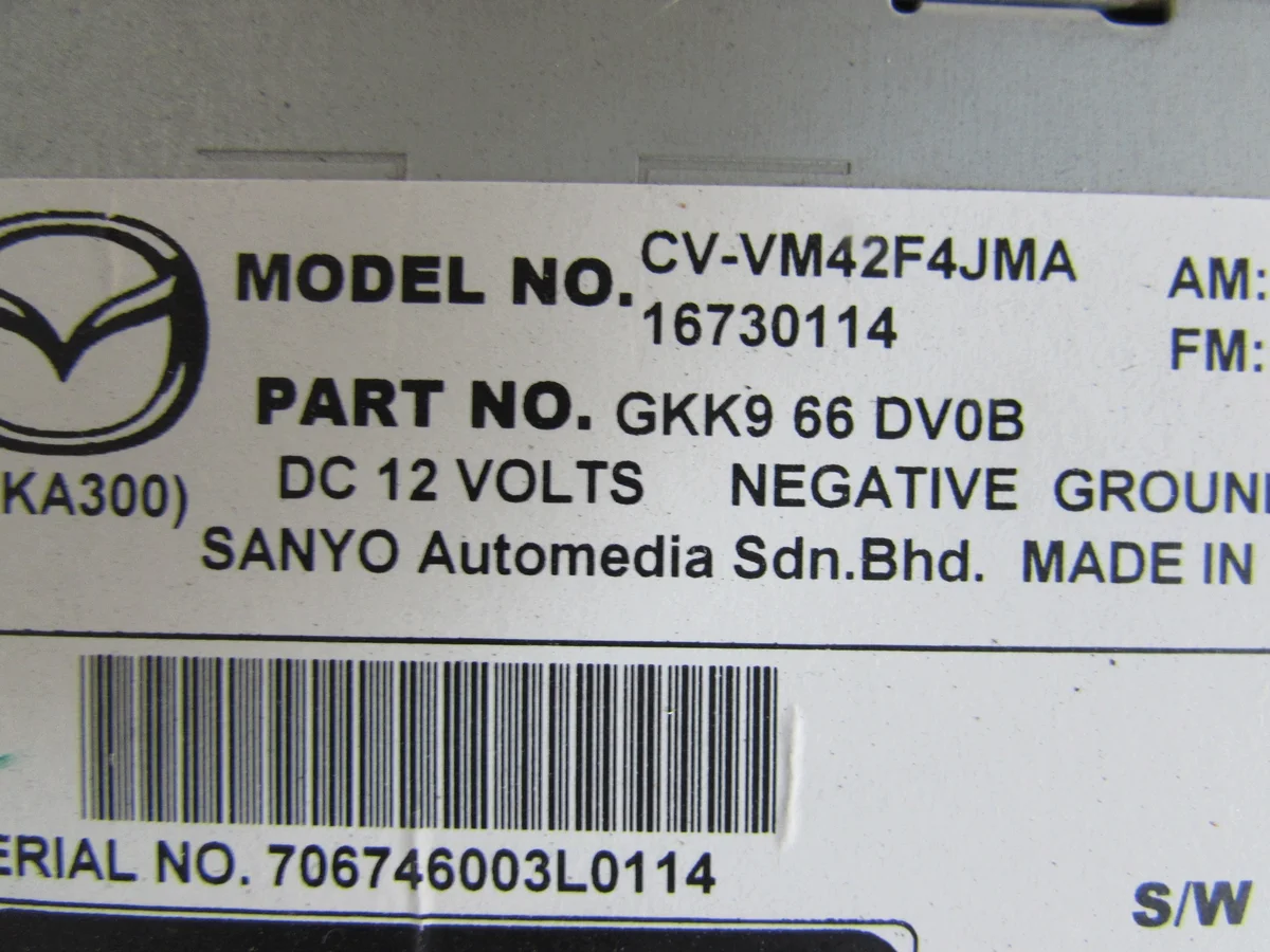 Radio Mazda 6 III CV-VM42F4JMA image 5