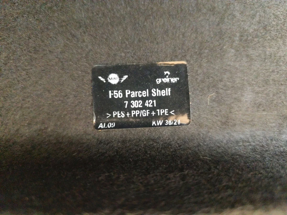 Kofferraumablage MINI COOPER F56 7302421 image 3