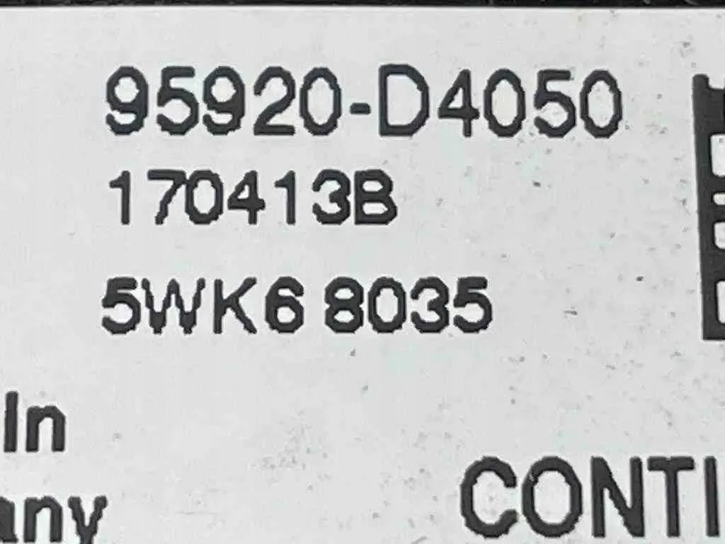 Impact Sensor Kia Optima 5WK68035 2017