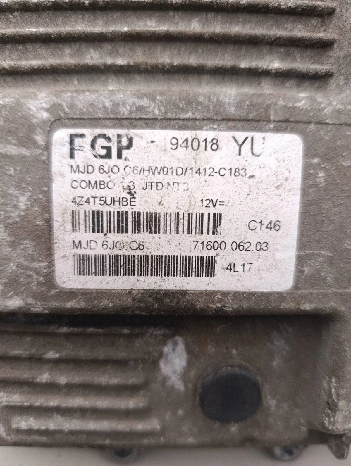 Ohjausyksikkö Opel Corsa C 7160006203 image 4