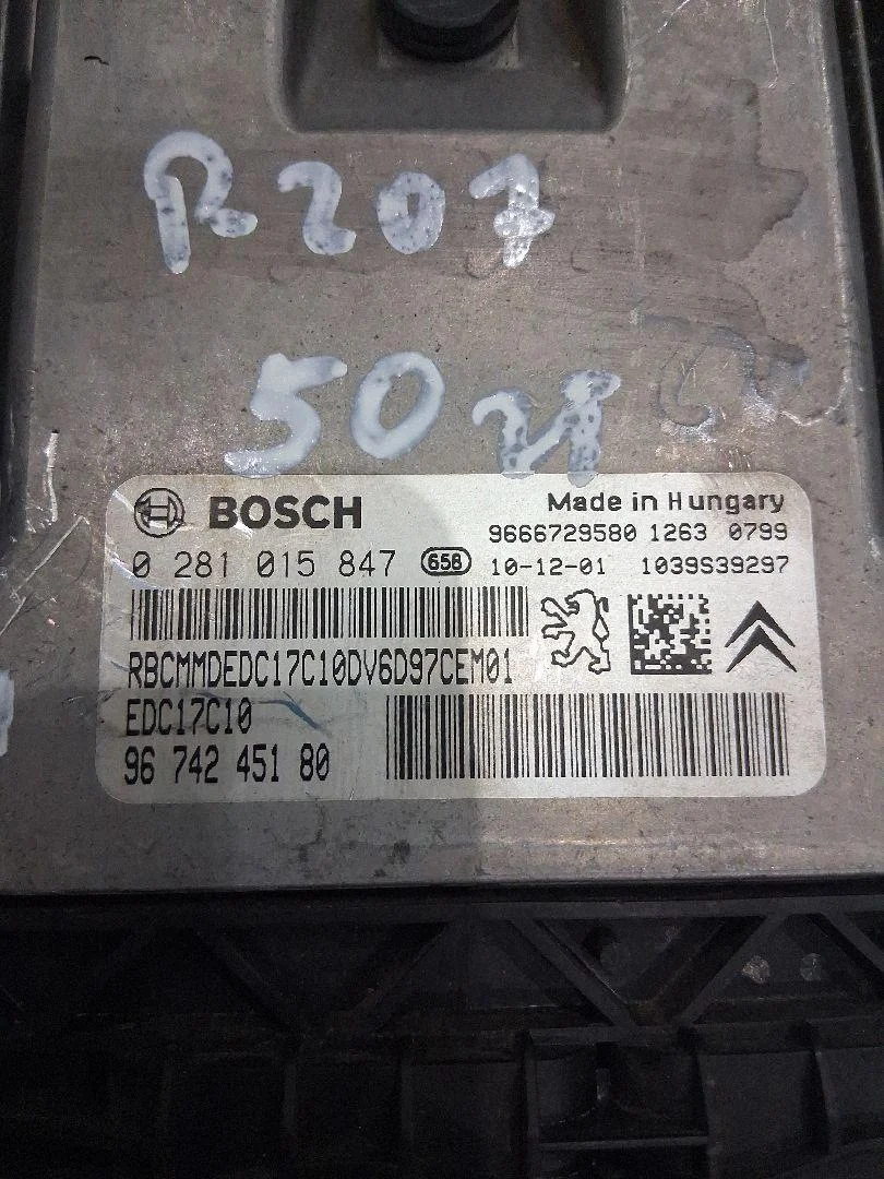 Regeleenheid Peugeot 207 1.6 HDI 9674245180