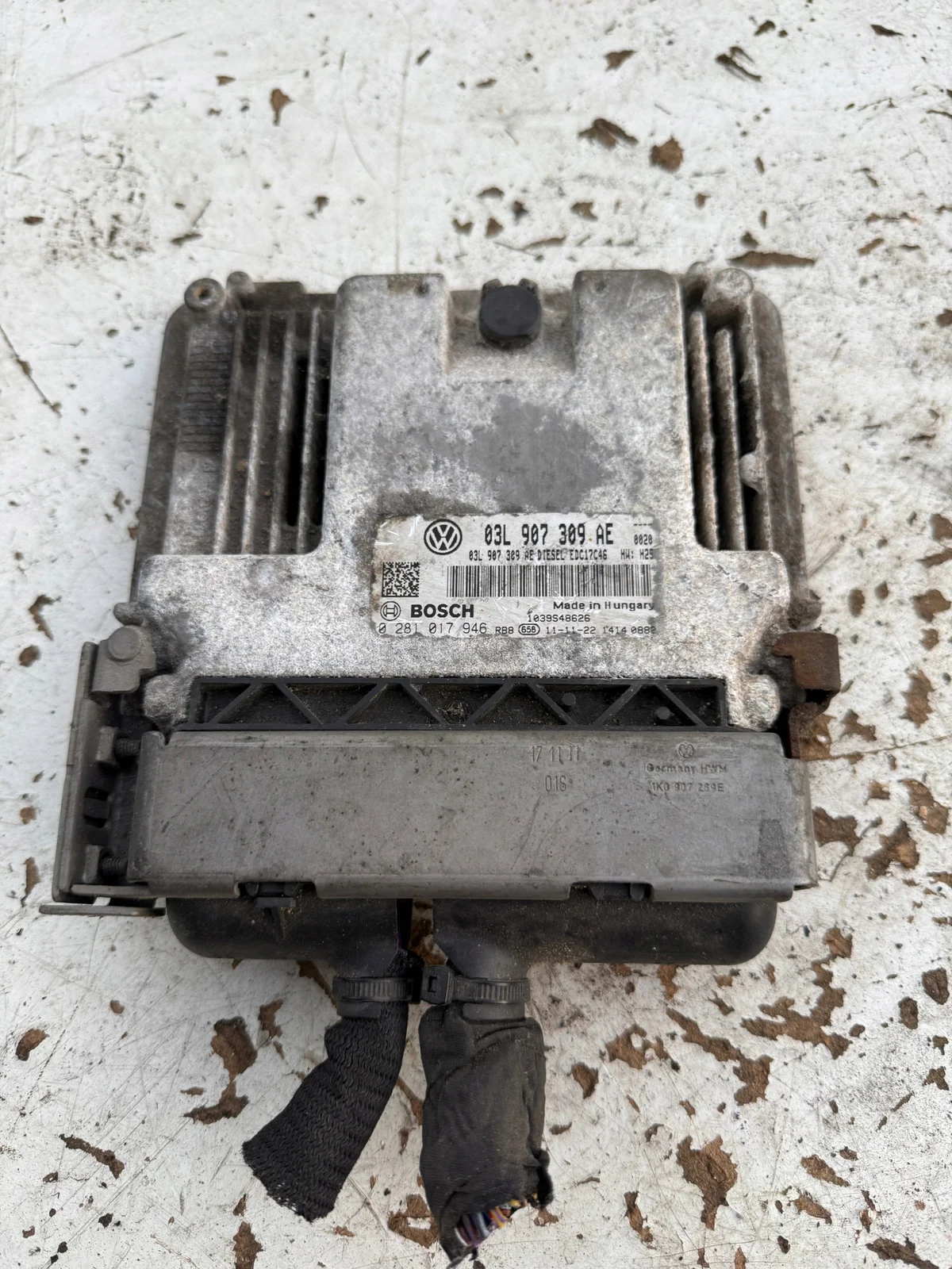Ohjausyksikkö Volkswagen 03L907309AE