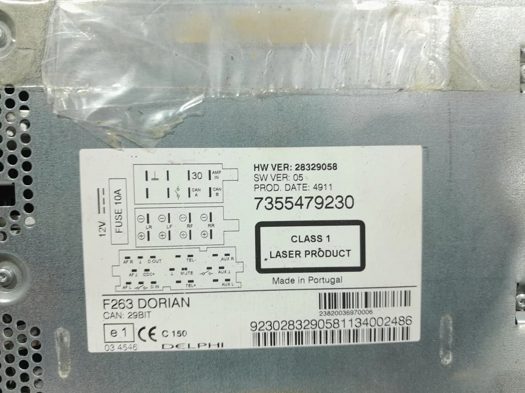 Radio CD Opel Combo D 7355479230 thumbnail 7