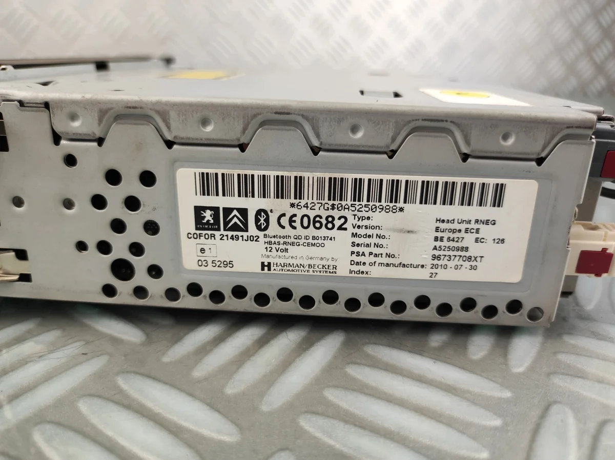 Radio navigointi Bluetooth Citroen C4 Grand Picasso 96737708XT thumbnail 7