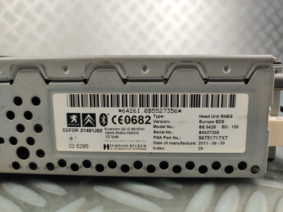 Peugeot 3008 5008 Citroen radio 96751717XT image 7