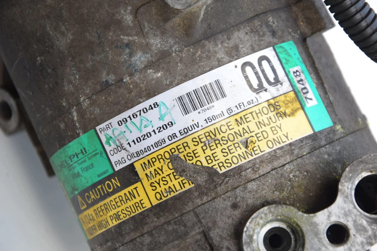 Opel Agila A Air Conditioning Compressor 09167048