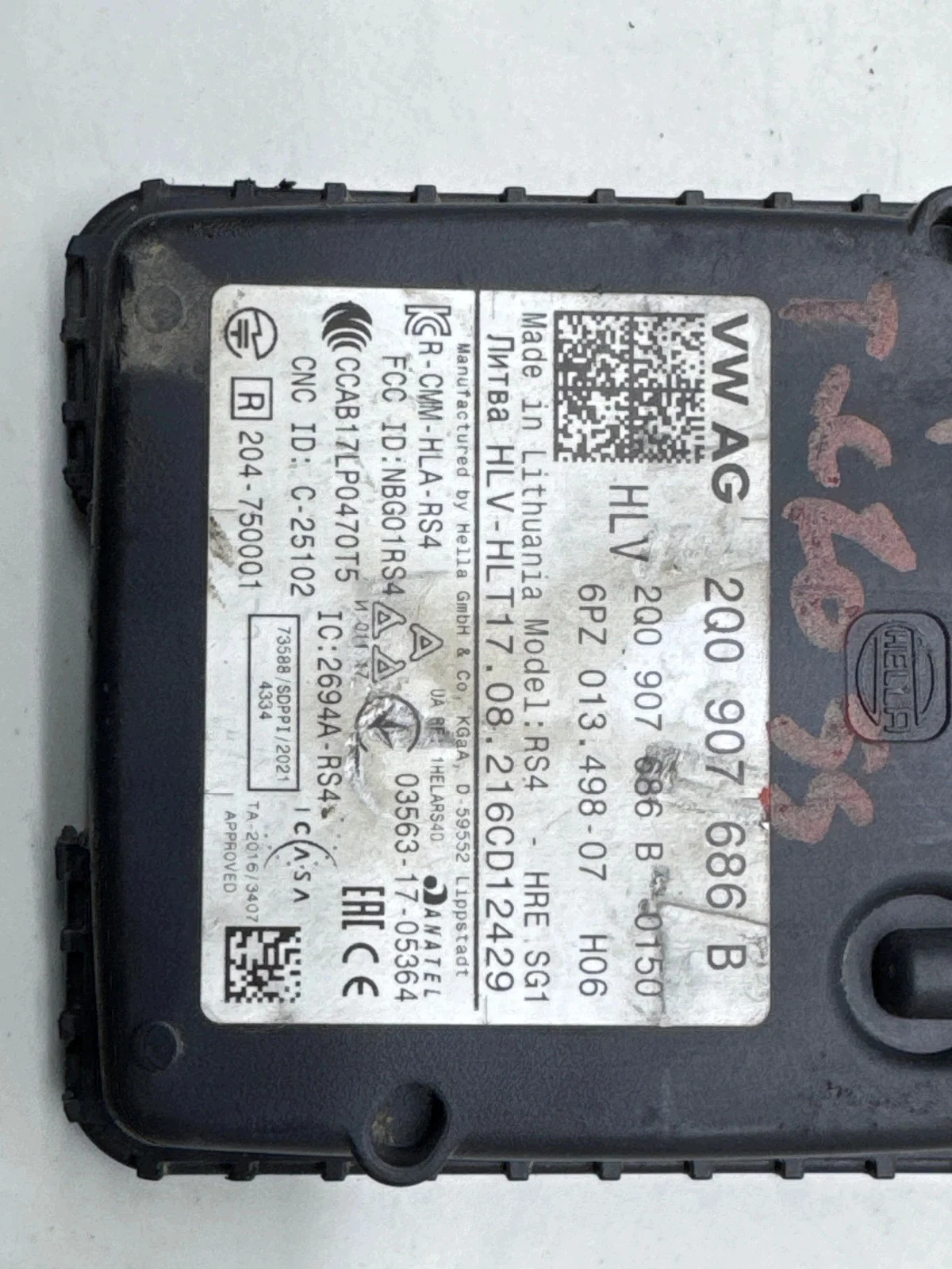 Kuolleen kulman anturi Volkswagen T-CROSS 2Q0907686B