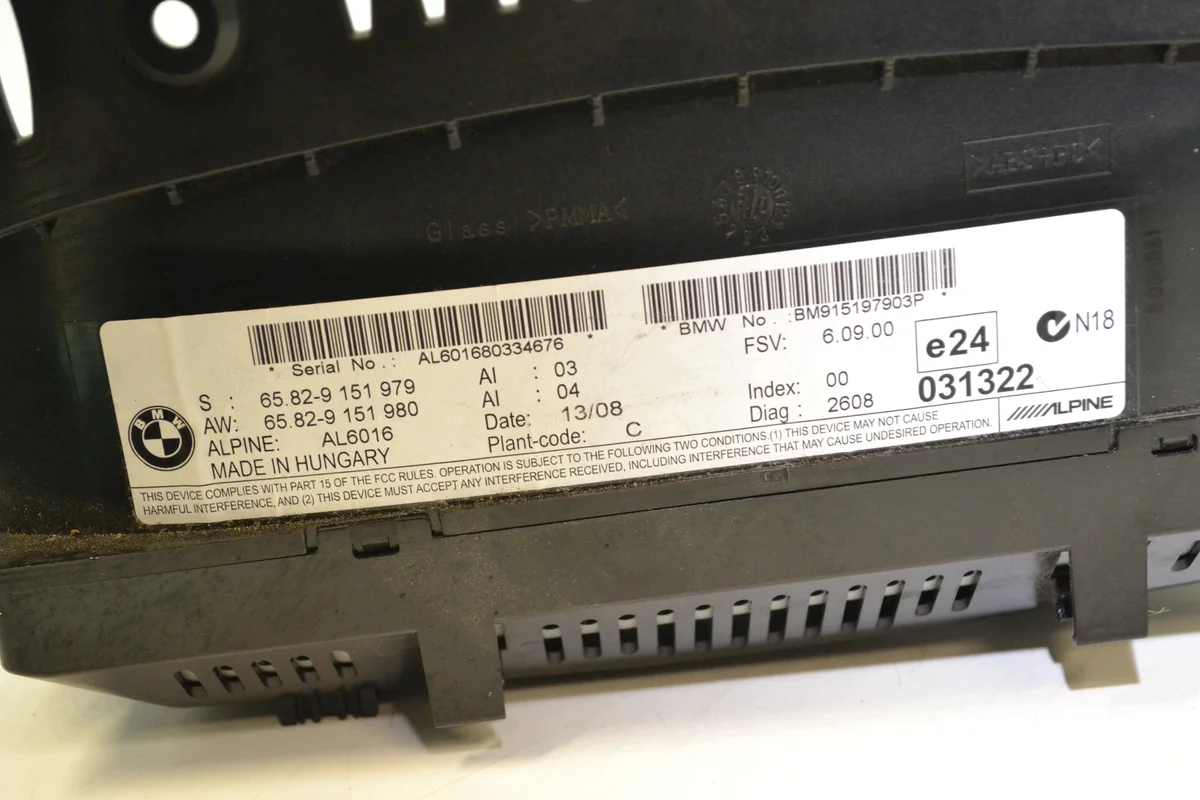 Navigation Screen BMW E60 E61 E90 E91 9151979 image 4