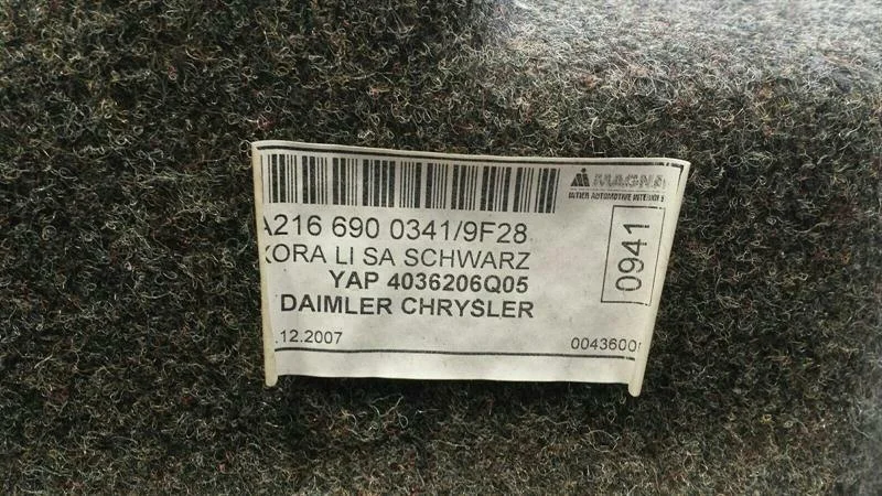 Cache coffre Mercedes CL W216 A2166900341 image 4