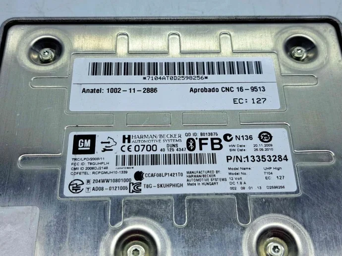 Bluetooth-modul Chevrolet Cruze 1002-11-2886