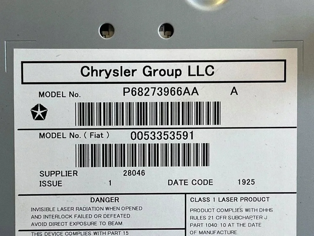 JEEP CHEROKEE (KL) Changeur CD 0053353591 image 8