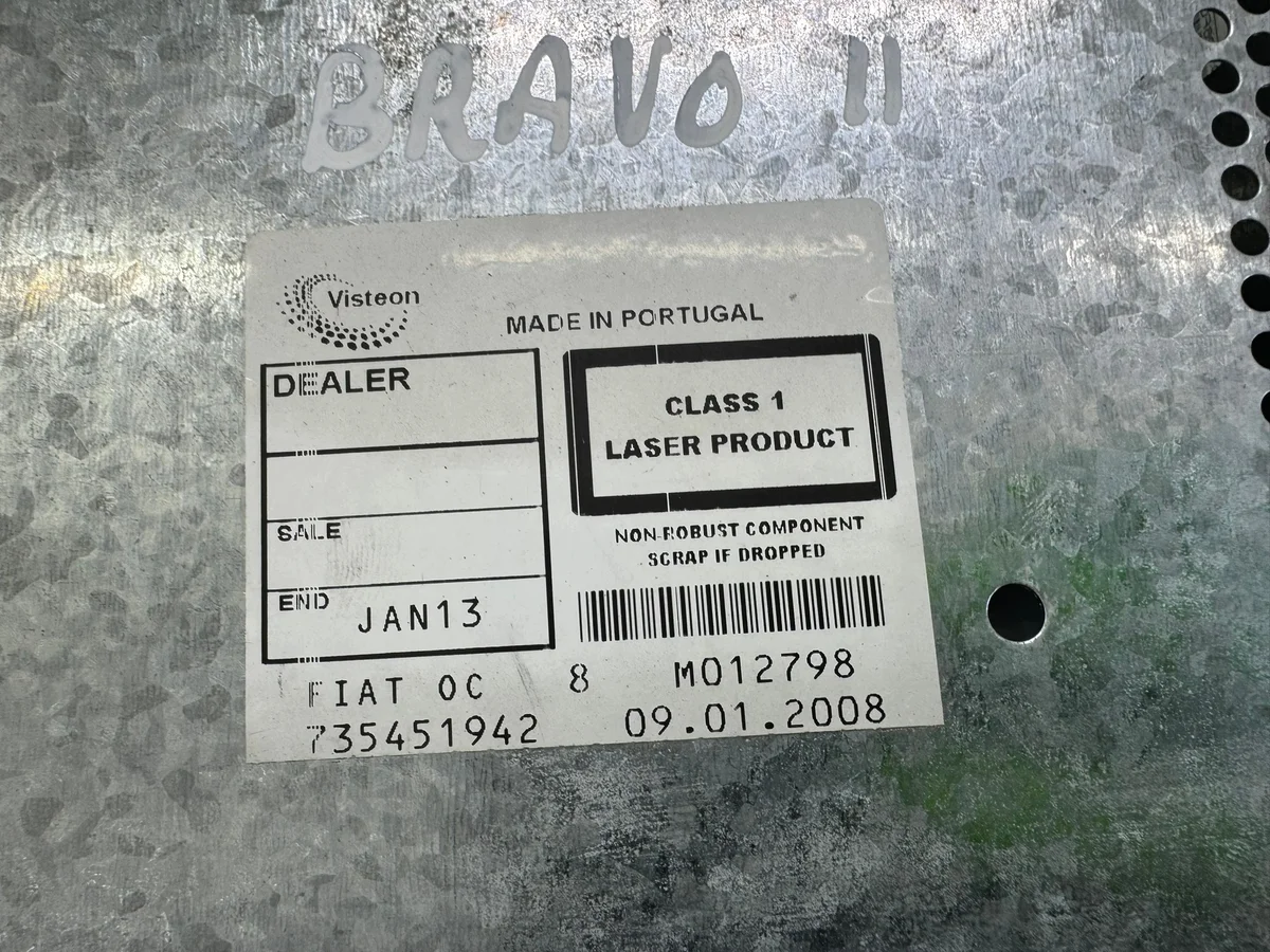 Radio Fiat Bravo II 537841641 07-14 image 3