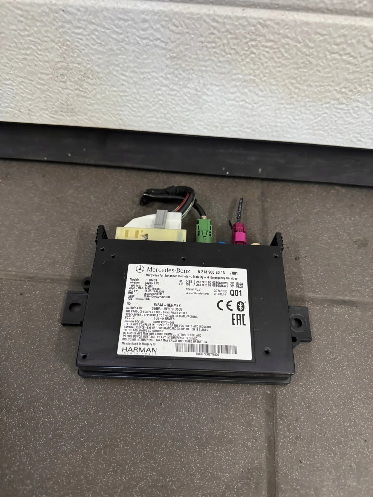 Mercedes-Benz Styrenhet A2139008313