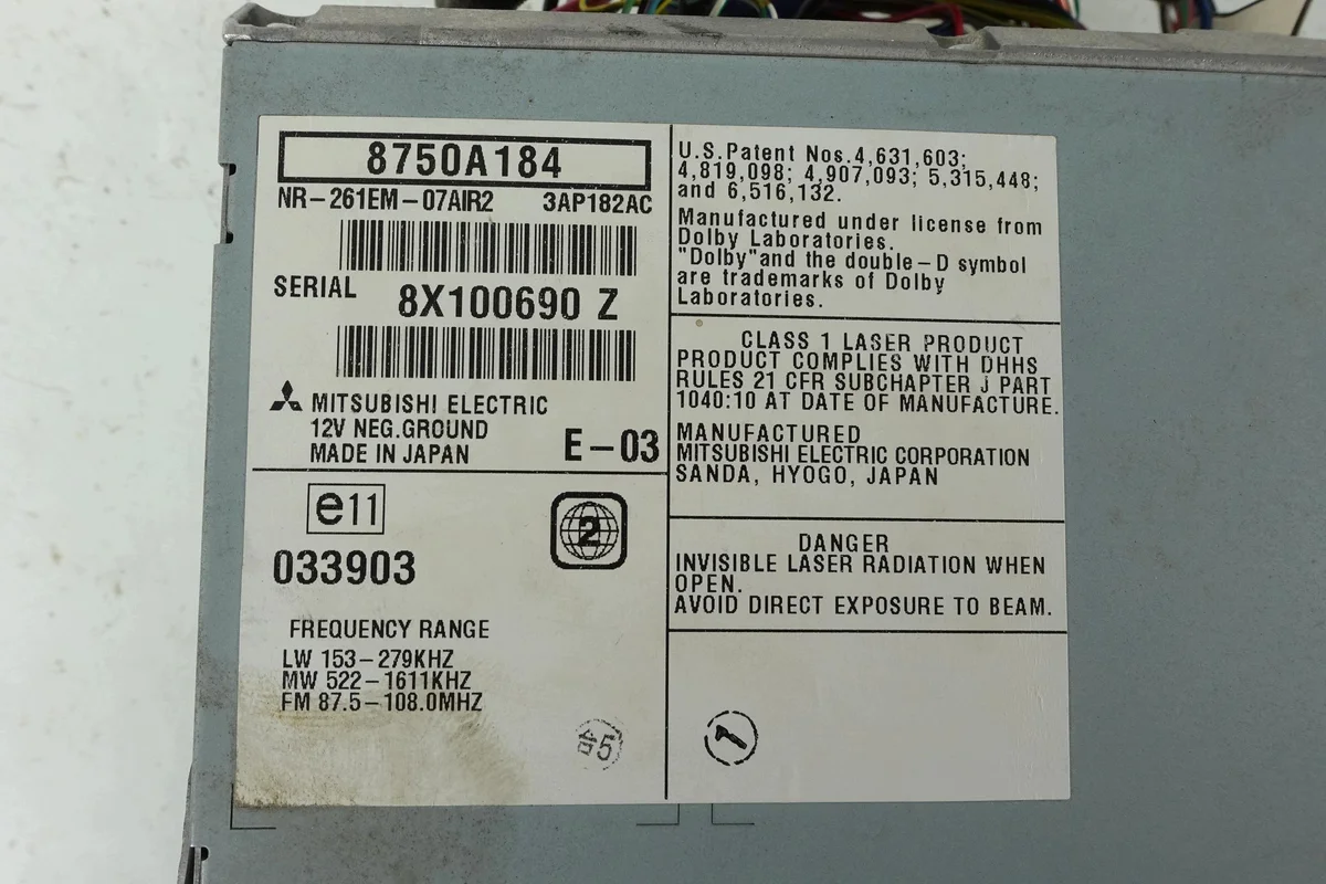 Radio CD-navigointi Mitsubishi Outlander 8750A184 image 6