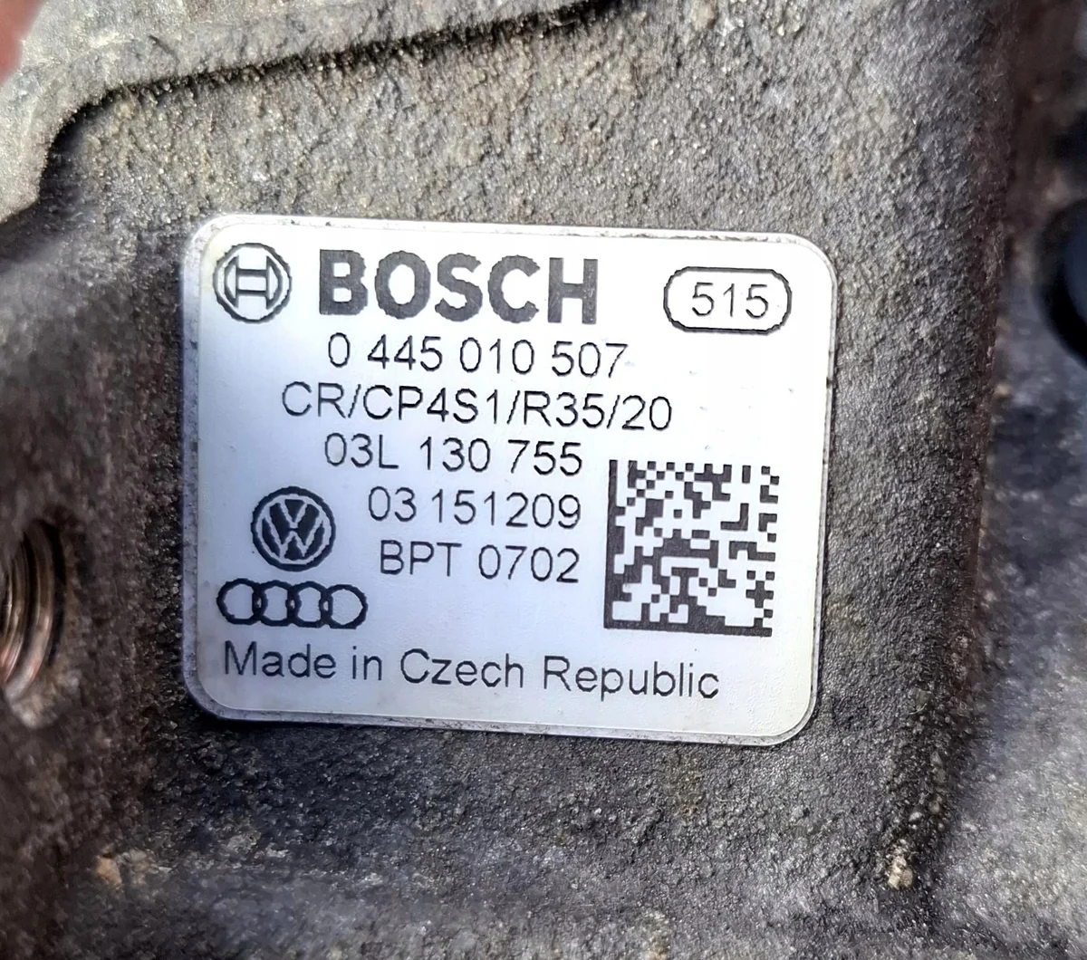 Polttoainepumppu 0445010507 VW Audi Skoda thumbnail 6
