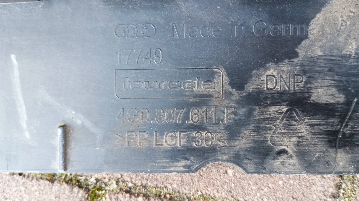 Front Bumper Plate Audi A6 C7 4G0807611F thumbnail 8